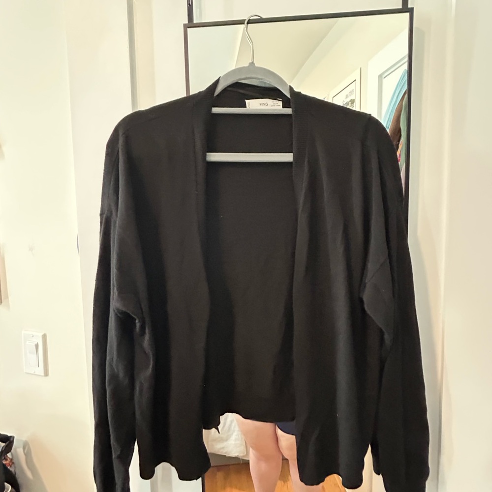 Mango Black Cardigan Size XL